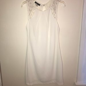 White dress with lace accents